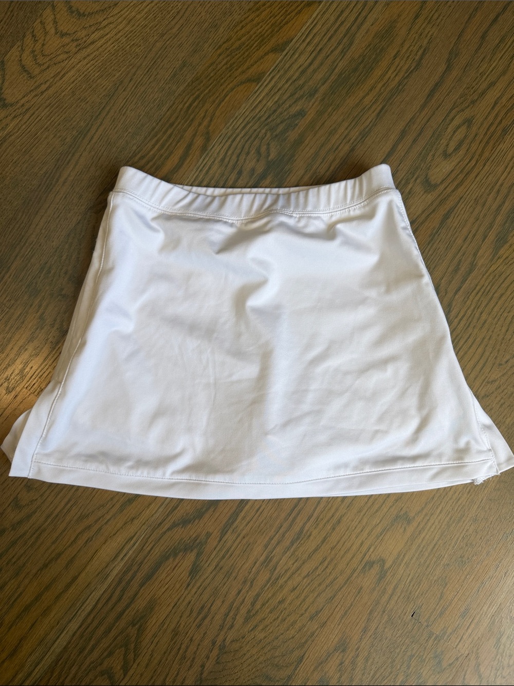 White Kids Tennis Skort - Lightweight Tennis Skirt